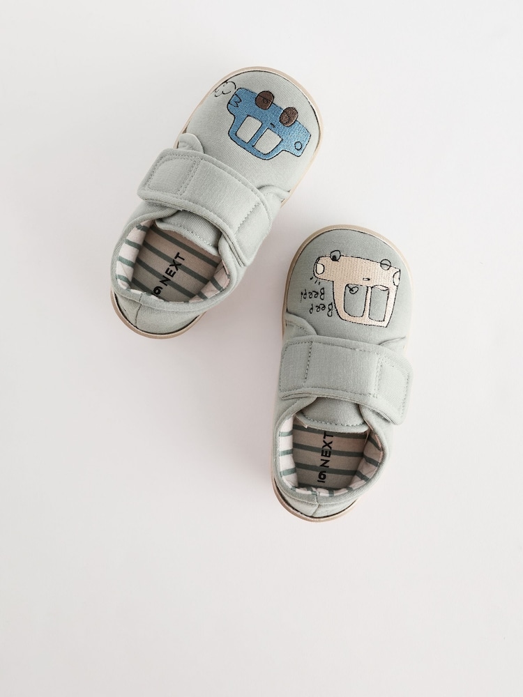 Grey Transport Touch Fastening Cupsole Slippers - Image 6 of 6