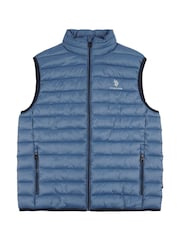 U.S. Polo Assn. Blue Sky Mens Bound Quilted Gilet - Image 6 of 8