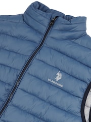 U.S. Polo Assn. Blue Sky Mens Bound Quilted Gilet - Image 8 of 8