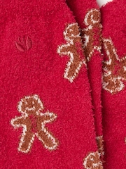FatFace Red M Gingerbread Cosy Socks - Image 2 of 2