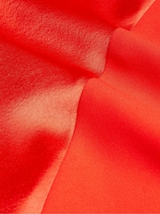 Ted Baker Red Bolsena Satin Midi Skirt With Asymmetric Hem - Image 6 of 6