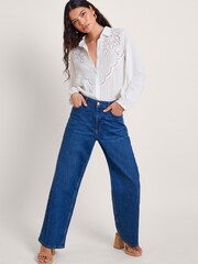 Monsoon Off White 100% Cotton Cutwork Flora Shirt - Image 2 of 4