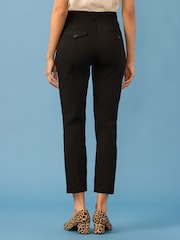 Black Slim Sculpting Trousers - Image 2 of 4
