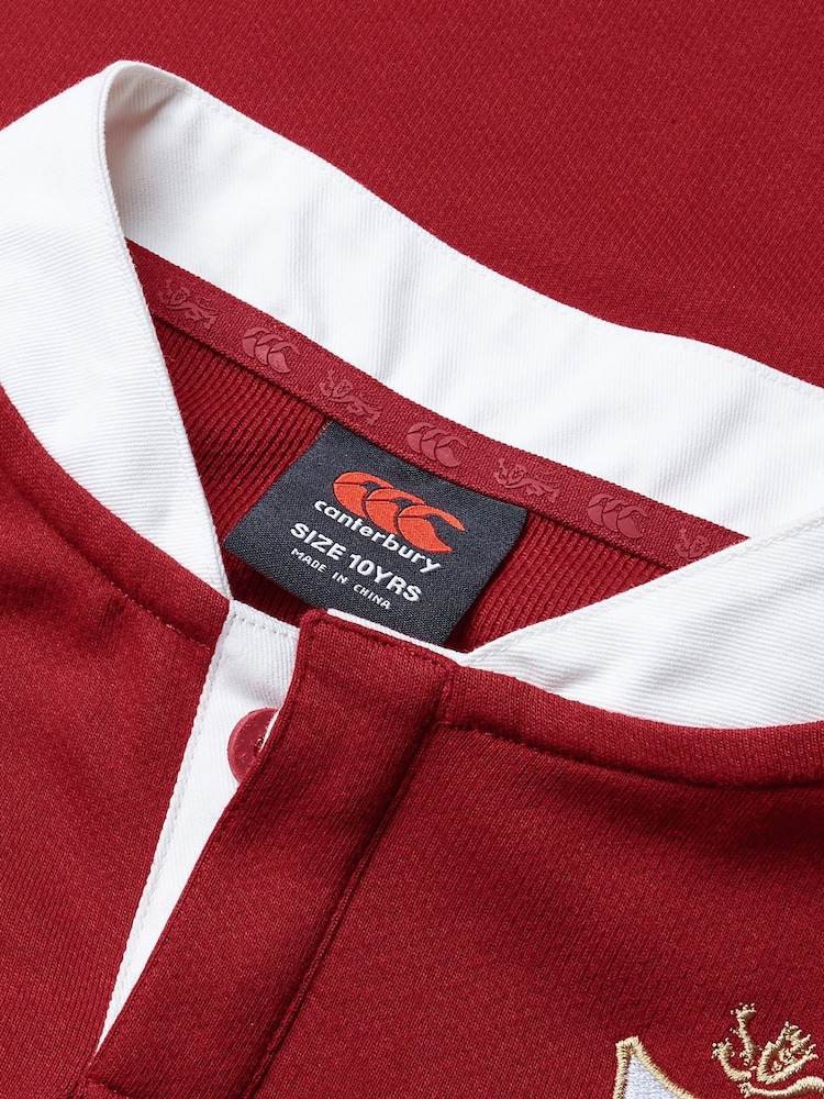 Canterbury Red British & Irish Lions Rugby Classic Long Sleeve Jersey - Image 9 of 9