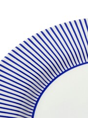 Spode Blue Steccato Dinner Set of 4 Dinner Plates - Image 6 of 7
