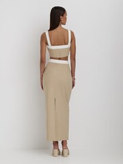 4th & Reckless Natural Elian Linen Maxi Skirt - Image 2 of 5