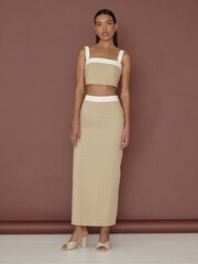4th & Reckless Natural Elian Linen Maxi Skirt - Image 5 of 5