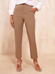 Friends Like These Brown Tailored Ankle Grazer Trousers Co Ord Suit - Image 1 of 4