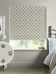 Sophie Allport Blue Poppies Made to Measure 100% Cotton Roman Blinds - Image 1 of 6