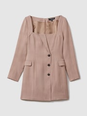 Reiss Pink Lucinda Tailored Mini Dress - Image 2 of 7