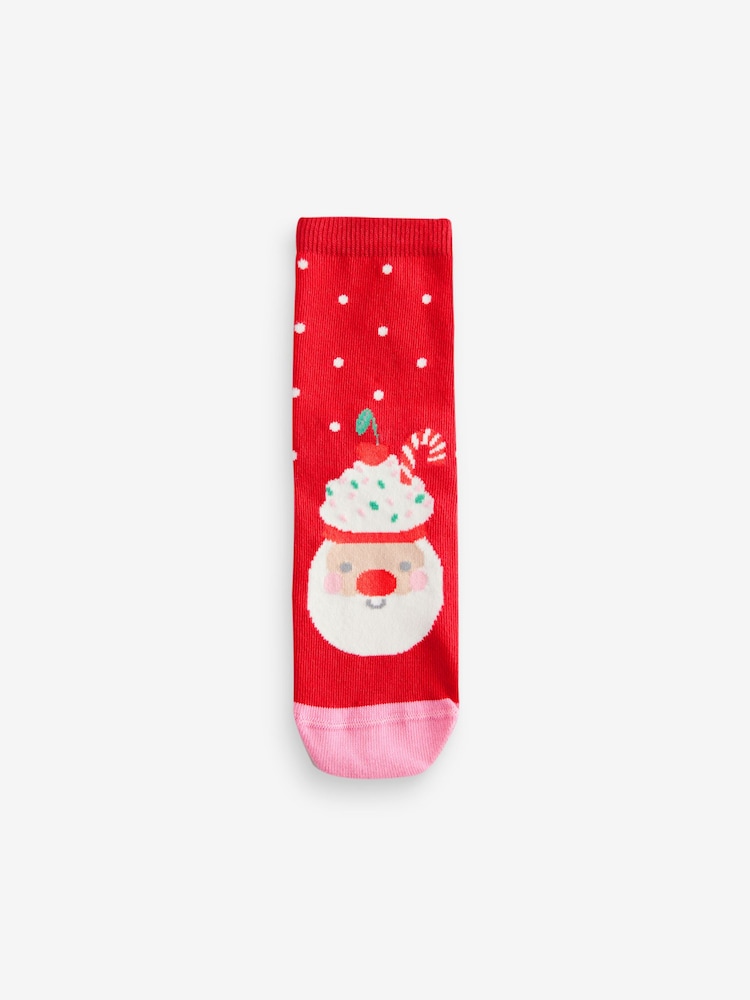 Roza/rdeče - Cotton Rich božič Character Nogavice za gležnje 3 komplet - Slika 2 iz 4 Roza/rdeče - Cotton Rich božič Character Nogavice za gležnje 3 komplet - Slika 2 iz 4
