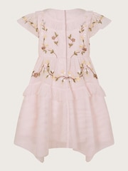 Monsoon Coral Pink Baby Embroidered Dress - Image 2 of 3