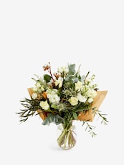 White Rose and Lisianthus Fresh Flower Bouquet - Image 3 of 4