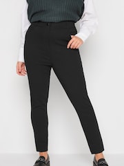 Yours Curve Black Bengaline Trousers - Image 1 of 4