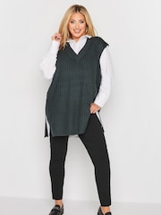 Yours Curve Black Bengaline Trousers - Image 2 of 4