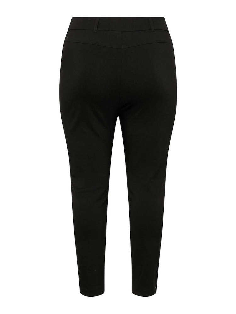 Yours Curve Black Bengaline Trousers - Image 4 of 4