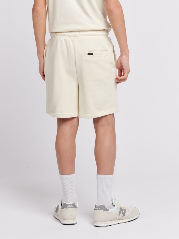 Lee White Boys 100% Cotton Badge Shorts - Image 2 of 8