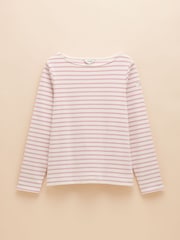 Lila/blanco - Joules Harbour Boat Neck Breton Top - Imagen 5 de 5