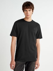 Lyle & Scott Black Tonal Eagle 100% Cotton T-Shirt - Image 1 of 4