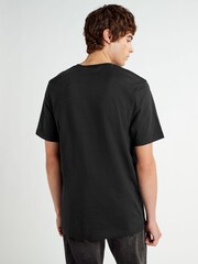 Lyle & Scott Black Tonal Eagle 100% Cotton T-Shirt - Image 2 of 4