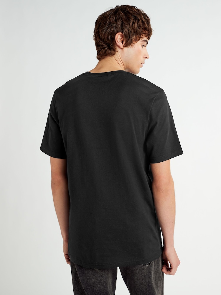 Lyle & Scott Black Tonal Eagle 100% Cotton T-Shirt - Image 2 of 4