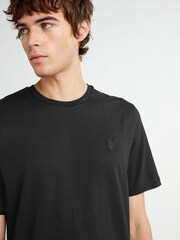Lyle & Scott Black Tonal Eagle 100% Cotton T-Shirt - Image 3 of 4