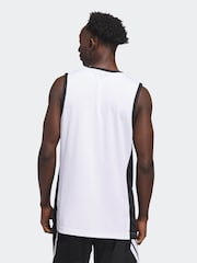 adidas White 3G Speed Reversible Basketball Jersey - Image 2 of 6