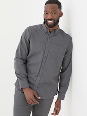 FatFace Dark Grey Tadlow Puppytooth Shirt - Image 1 of 6