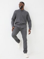 FatFace Dark Grey Tadlow Puppytooth Shirt - Image 3 of 6