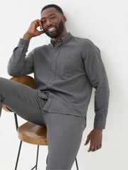 FatFace Dark Grey Tadlow Puppytooth Shirt - Image 4 of 6
