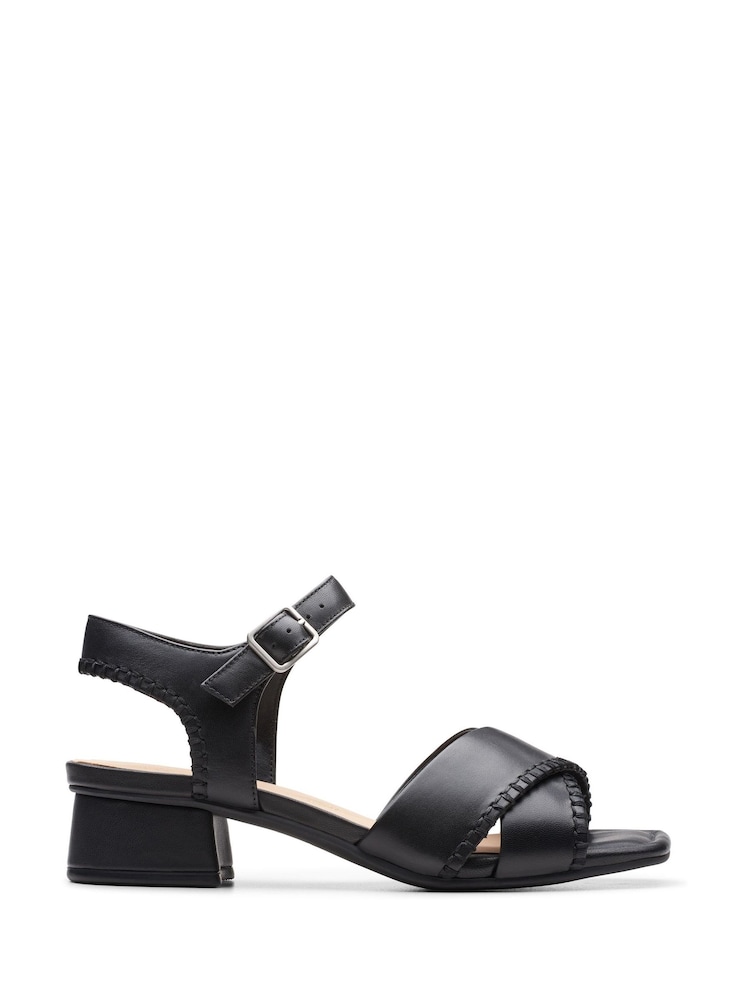 Clarks Black Leather Serina35 Cross Sandals - Image 1 of 8 Clarks Black Leather Serina35 Cross Sandals - Image 1 of 8