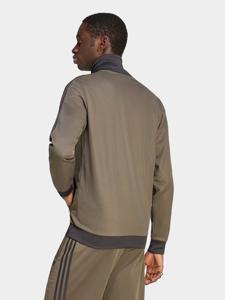 adidas Originals Brown Classic Track Jacket - Image 2 of 6