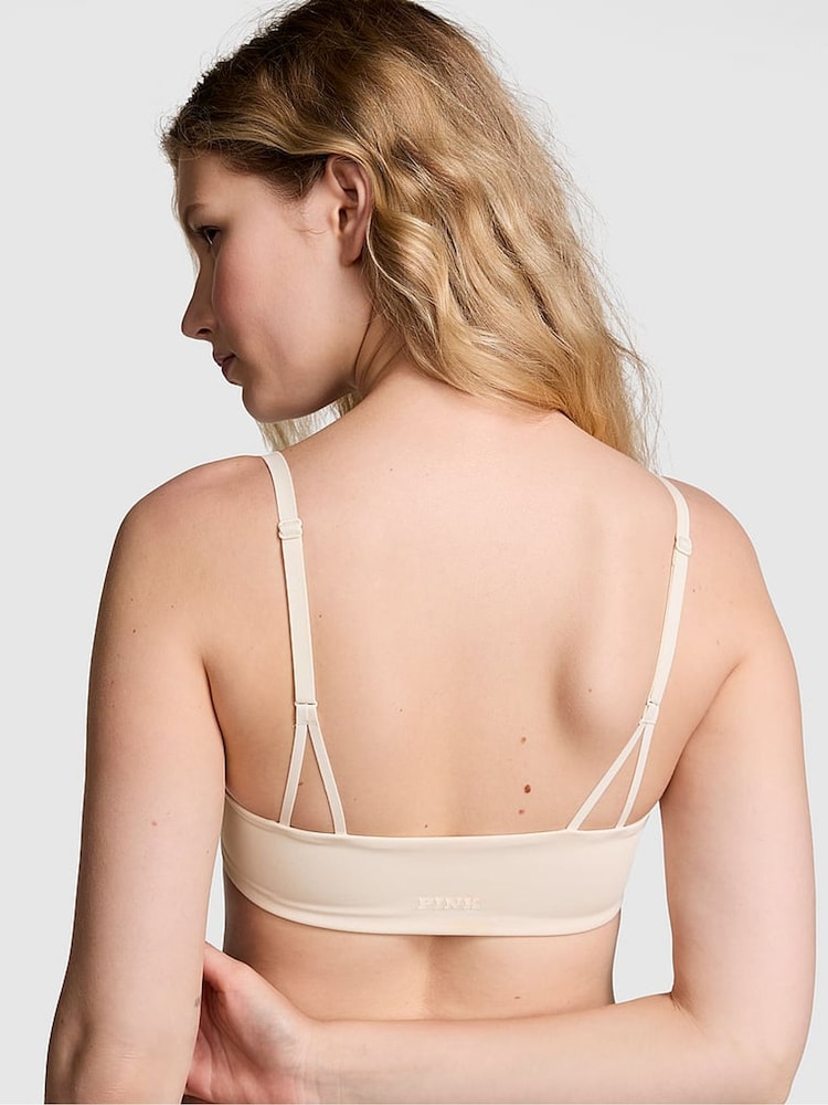 Victoria's Secret PINK White Shell Relay Sports Bra - Image 2 of 3
