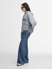 Barbour® Grey Mayfield Varsity Logo Hoodie - Image 3 of 7