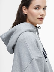 Barbour® Grey Mayfield Varsity Logo Hoodie - Image 5 of 7