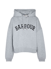 Barbour® Grey Mayfield Varsity Logo Hoodie - Image 6 of 7