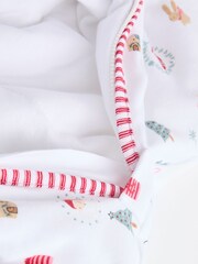 White Christmas Santa Icon Baby 2.5 Tog Detachable Sleever 100% Cotton Sleep Bag - Image 13 of 13