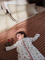 White Christmas Santa Icon Baby 2.5 Tog Detachable Sleever 100% Cotton Sleep Bag - Image 6 of 13