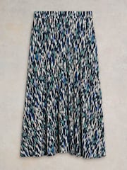 White Stuff Blue Jada EcoVero™ Maxi Skirt - Image 5 of 7