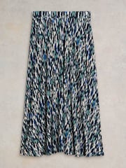 White Stuff Blue Jada EcoVero™ Maxi Skirt - Image 7 of 7