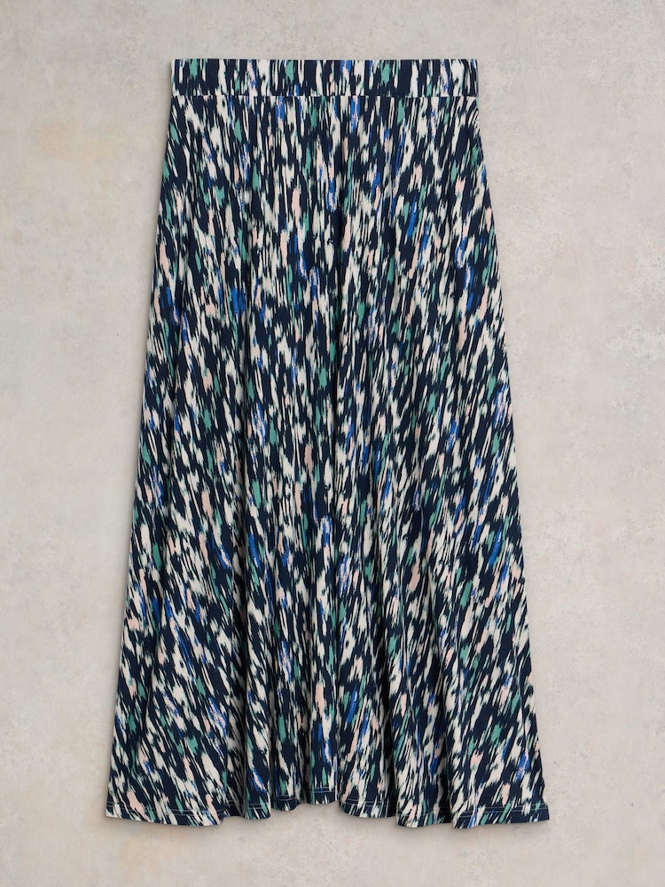 White Stuff Blue Jada EcoVero™ Maxi Skirt - Image 7 of 7