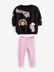 Charcoal Grey Sweatshirt and Leggings Set (3mths-7yrs) - Image 6 of 9