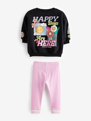Charcoal Grey Sweatshirt and Leggings Set (3mths-7yrs) - Image 7 of 9