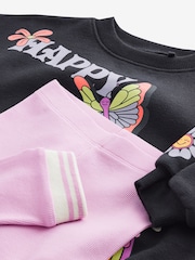 Charcoal Grey Sweatshirt and Leggings Set (3mths-7yrs) - Image 8 of 9