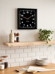 Black Square Wall Clock - Image 2 of 4