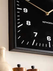 Black Square Wall Clock - Image 3 of 4