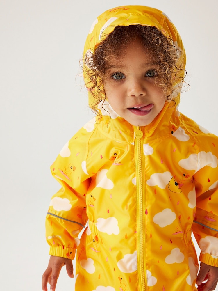 Regatta Yellow Pobble Waterproof Puddlesuit - Image 4 of 7