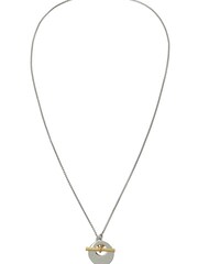 AllSaints Gold Stone Coin Pendant Necklace - Image 1 of 5
