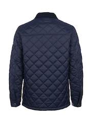 U.S. Polo Assn. Blue Mens Quilted Collared Jacket - Image 8 of 8