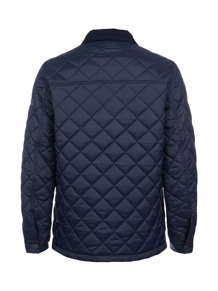 U.S. Polo Assn. Blue Mens Quilted Collared Jacket - Image 8 of 8